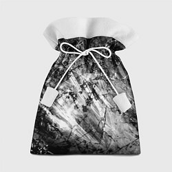 Мешок для подарков Чёрный мрамор, цвет: 3D-принт