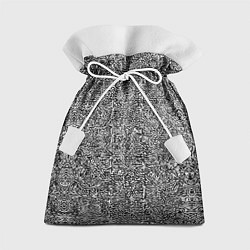 Мешок для подарков Чёрные и белые узоры, цвет: 3D-принт