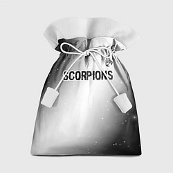 Мешок для подарков Scorpions glitch на светлом фоне посередине, цвет: 3D-принт