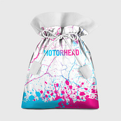 Мешок для подарков Motorhead neon gradient style посередине, цвет: 3D-принт