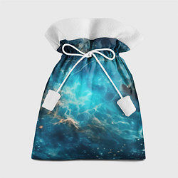 Мешок для подарков Голубая небула, цвет: 3D-принт