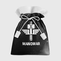 Подарочный мешок Manowar glitch на темном фоне