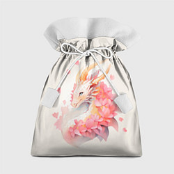 Мешок для подарков Милый розовый дракон, цвет: 3D-принт