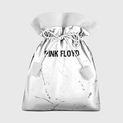 Мешок для подарков Pink Floyd glitch на светлом фоне посередине, цвет: 3D-принт