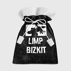 Подарочный мешок Limp Bizkit glitch на темном фоне
