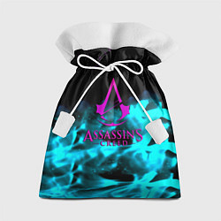 Подарочный мешок Assassins Creed flame neon