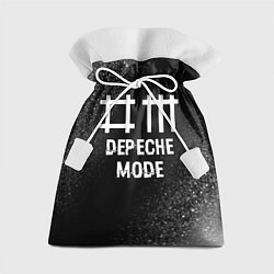 Подарочный мешок Depeche Mode glitch на темном фоне