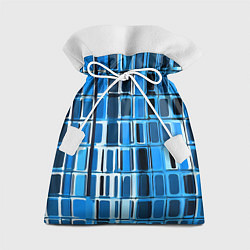 Подарочный мешок Синие прямоугольники