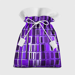 Подарочный мешок Фиолетовые прямоугольники