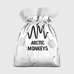 Подарочный мешок Arctic Monkeys glitch на светлом фоне