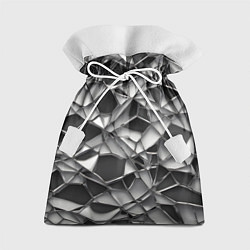 Мешок для подарков Чёрно-белая сетка, цвет: 3D-принт