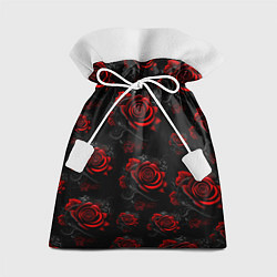 Мешок для подарков Красные розы цветы, цвет: 3D-принт