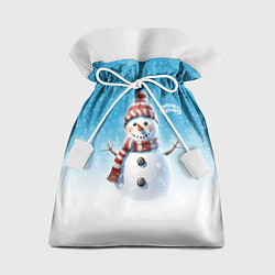 Подарочный мешок Веселый снеговичок