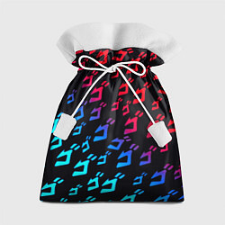 Мешок для подарков JoJos Bizarre битво лого неон, цвет: 3D-принт