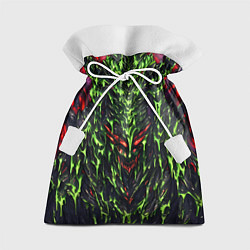 Подарочный мешок Green and red slime