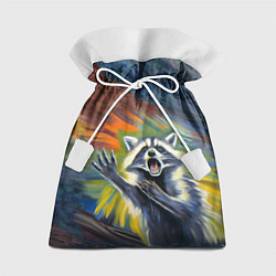 Мешок для подарков Крик енота, цвет: 3D-принт