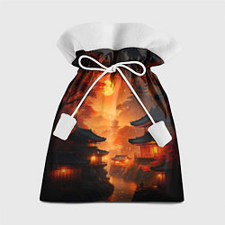 Мешок для подарков Мрачная япония - пейзаж, цвет: 3D-принт