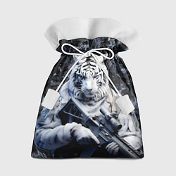 Подарочный мешок Белый тигр солдат зима