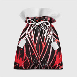 Мешок для подарков Адские красные полосы, цвет: 3D-принт
