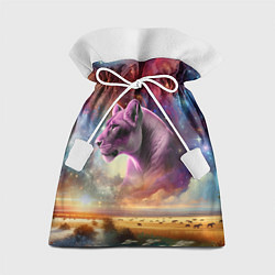 Мешок для подарков Небесный львица, цвет: 3D-принт