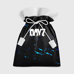 Мешок для подарков Dayz текстура краски голубые, цвет: 3D-принт