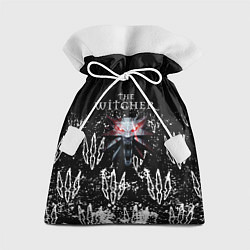 Мешок для подарков Ведьмак лого текстура, цвет: 3D-принт