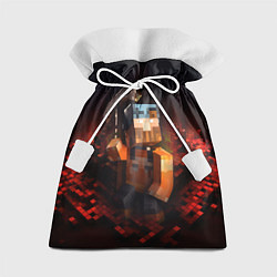 Подарочный мешок Minecraft персонаж в огне