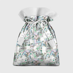 Мешок для подарков Деньги - купюры в 1 тысячу рублей, цвет: 3D-принт