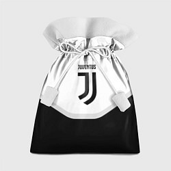Мешок для подарков Juventus black geometry sport, цвет: 3D-принт