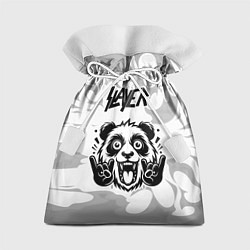 Подарочный мешок Slayer рок панда на светлом фоне