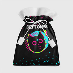 Мешок для подарков Deftones - rock star cat, цвет: 3D-принт