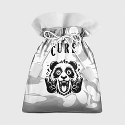 Подарочный мешок The Cure рок панда на светлом фоне
