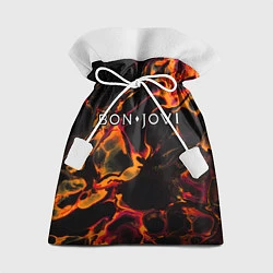 Мешок для подарков Bon Jovi red lava, цвет: 3D-принт