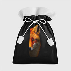 Мешок для подарков Морда рыжей лисы, цвет: 3D-принт
