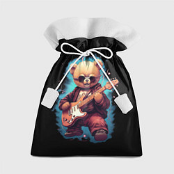 Подарочный мешок Плюшевый медведь музыкант с гитарой