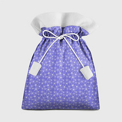 Мешок для подарков Сиреневый паттерн цветочный, цвет: 3D-принт