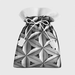 Мешок для подарков Черно белый узор, цвет: 3D-принт