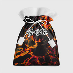 Мешок для подарков Aerosmith red lava, цвет: 3D-принт