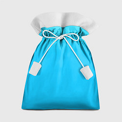 Мешок для подарков Мягкий градиент ярко-голубой, цвет: 3D-принт