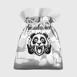 Подарочный мешок Breaking Benjamin рок панда на светлом фоне