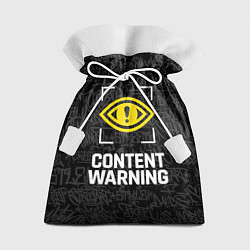 Мешок для подарков Content Warning граффити, цвет: 3D-принт