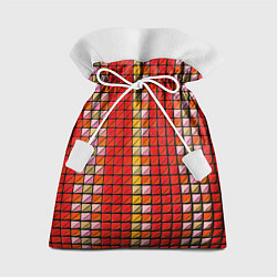 Мешок для подарков Красные плитки, цвет: 3D-принт