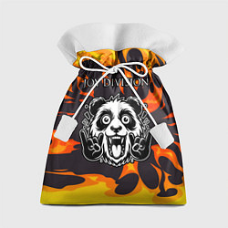 Подарочный мешок Joy Division рок панда и огонь