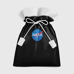 Подарочный мешок Nasa logo space blue