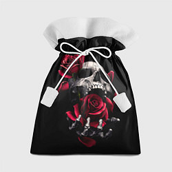 Мешок для подарков Череп и роза, цвет: 3D-принт