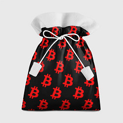 Мешок для подарков Bitcoin red logo money, цвет: 3D-принт