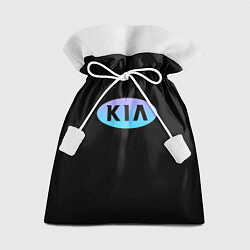 Мешок для подарков KIA logo neon, цвет: 3D-принт