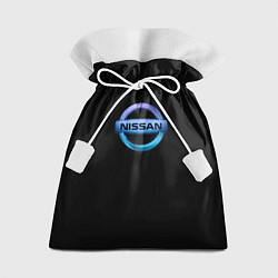 Мешок для подарков Nissan logo neon, цвет: 3D-принт