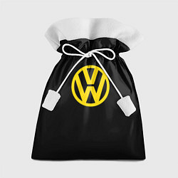 Мешок для подарков Volkswagen logo yellow, цвет: 3D-принт