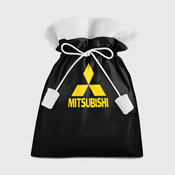 Мешок для подарков Mitsubishi logo yelow, цвет: 3D-принт